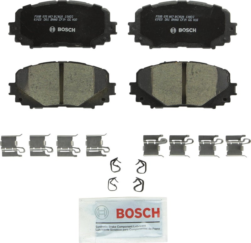 BOSCH BC1628 QuietCast Premium Ceramic Disc Brake Pad Set  Compatible with Select Toyota Yaris FRONT